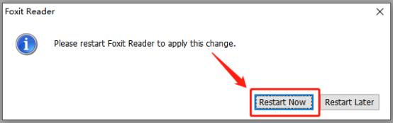 点击更改按钮截图
PDF阅读器变成了英文界面怎么办?
