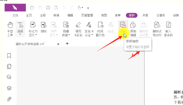 pdf编辑器密码保护