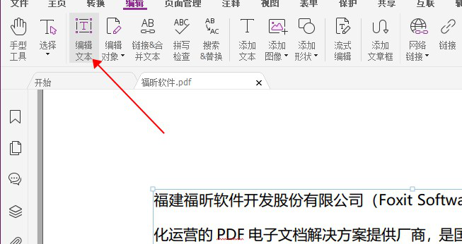 PDF编辑文本
