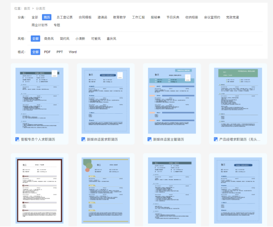简历模板究竟怎么使用?云模板告诉你！
