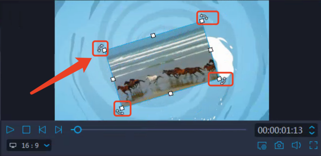 旋转画中画视频